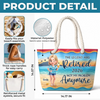 Custom Beach Bag - Personalized Summer Vacation And Travel, Retirement Gifts For Best Friends, Family, Coworker, Work Bestie - Living The Legend Life