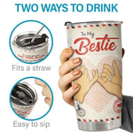 A Truly Great Friend Is Hard To Find You Are Irreplaceable - Tumbler - To My Bestie, Gift For Bestie, Best Friend, Sister, Birthday Gift For Bestie And Friend