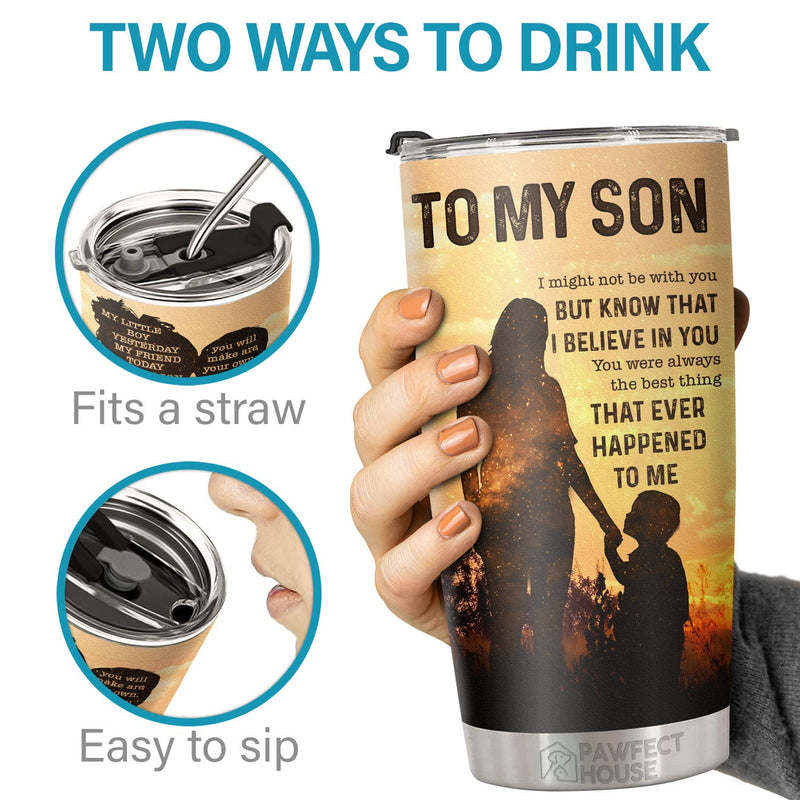 I Am Proud Of You And Love You More Than Anything In The World - Tumbler - To My Son, Gift For Son, Son Gift From Mom, Birthday Gift For Son