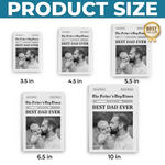 Custom Photo Acrylic Fridge Magnet - Personalized Father's Day Birthday Gifts For Dad, Grandpa - The Best Dad Days Begin Now
