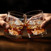 Custom Whiskey Glass - Personalized Father's Day Birthday Gifts For Dog Lovers, Dog Dad And Mom - Long Night Sleep