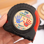 Custom Tape Measure - Personalized Father's Day Birthday Gifts For Dad, Grandpa - Dad Always Keeps Us Strong