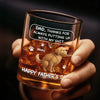 Custom Whiskey Glass - Personalized Father's Day Gifts For Dog Cat Lovers, Dog Dad And Mom, Cat Owners - Fatherhood On The Rocks