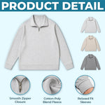 Custom Unisex Quarter Zip Sweatshirt - Personalized Father's Day Gifts For Dog Cat Lovers, Dog Dad And Mom, Cat Owners - Walking Partner For Life