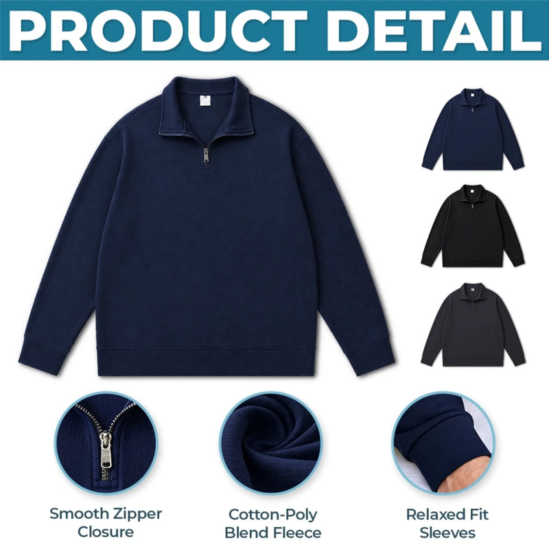 Unisex Quarter Zip Sweatshirt - America 250th Anniversary Gifts For Mom, Dad, Brother, Sister, Kids - Timeless USA Spirit