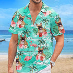 Custom Photo I'm Ready To Go To The Beach - Dog & Cat Personalized Custom Unisex Tropical Hawaiian Aloha Shirt - Summer Vacation Gift, Gift For Dog Lovers, Pet Lovers