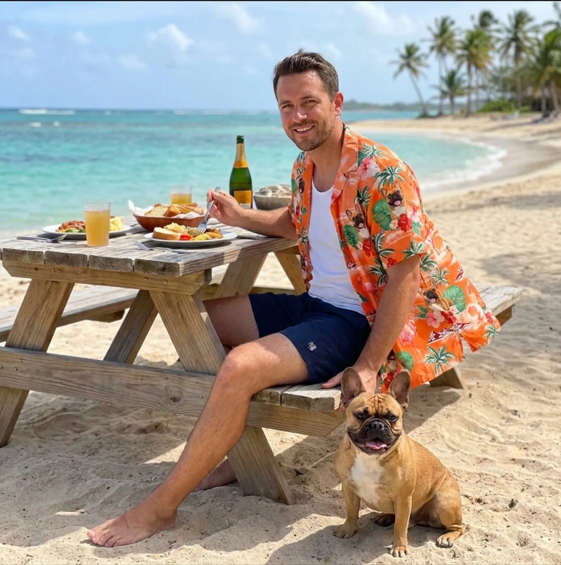Custom Photo I'm Ready To Go To The Beach - Dog & Cat Personalized Custom Unisex Tropical Hawaiian Aloha Shirt - Summer Vacation Gift, Gift For Pet Owners, Pet Lovers