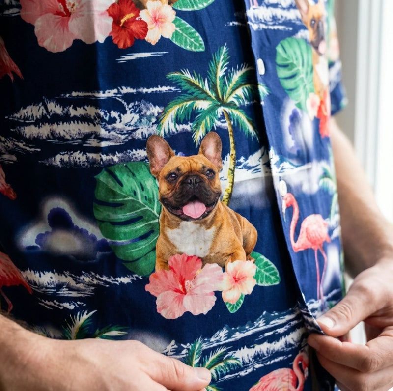 Custom Photo I'm Ready To Go To The Beach - Dog & Cat Personalized Custom Unisex Tropical Hawaiian Aloha Shirt - Summer Vacation Gift, Gift For Pet Owners, Pet Lovers