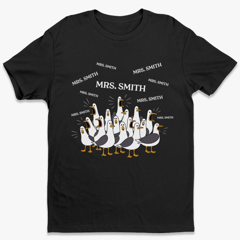 Custom Unisex T-shirt, Premium T-shirt, Hoodie - Personalized Funny Gifts For Teachers - Classroom Seagull Behavior Detected