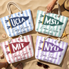 Custom Beach Bag - Personalized Summer Vacation And Travel, Graduation Gifts For Him, Her - Poolside Campus Pride