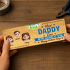 Custom Wooden Bottle Opener With Built-in Spirit Level - Personalized Father's Day Birthday Gifts For Dad, Grandpa - Forever Grateful For Dad