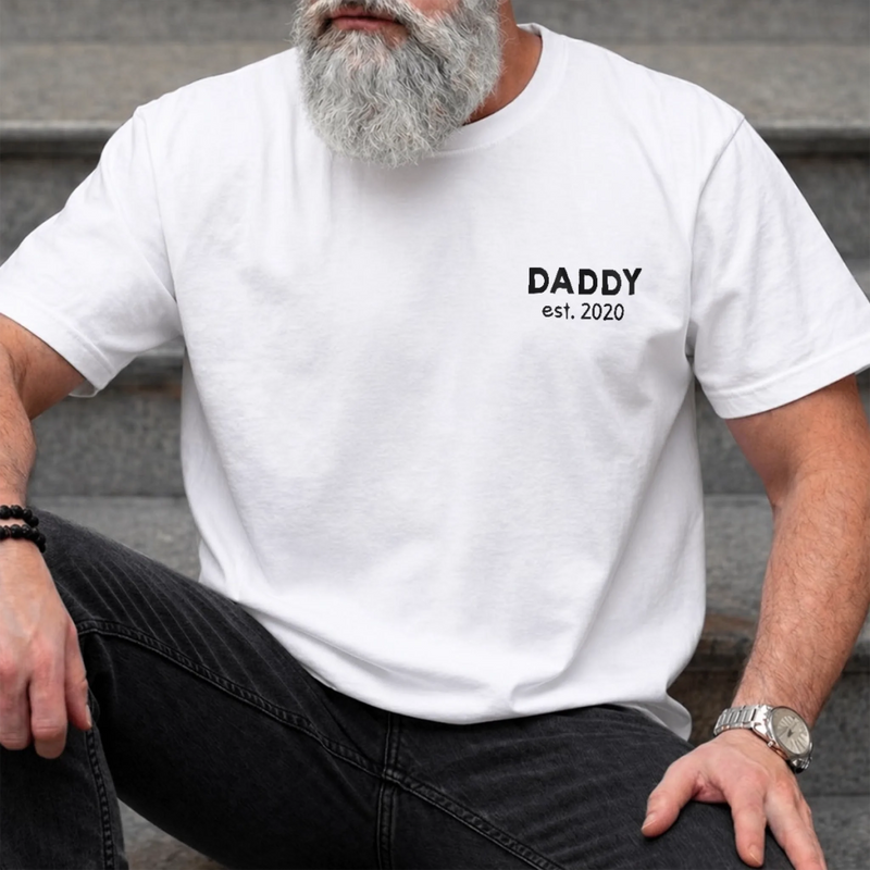 Custom Photo Unisex T-shirt - Personalized Father's Day Birthday Gifts For Dad, Grandpa - The Real Hero