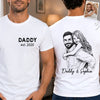 Custom Photo Unisex T-shirt - Personalized Father's Day Birthday Gifts For Dad, Grandpa - The Real Hero