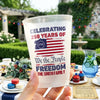 Custom Party Cups - Personalized America 250th Anniversary Gifts For Mom, Dad, Brother, Sister, Kids - Together We Celebrate