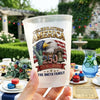 Custom Party Cups - Personalized America 250th Anniversary Gifts For Mom, Dad, Brother, Sister, Kids - Built on Strength & Pride