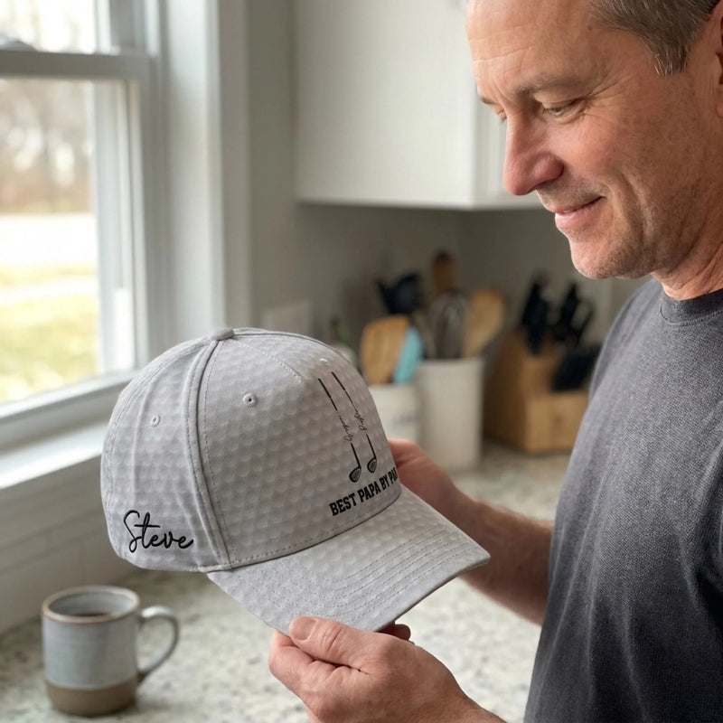 Custom Hat, All Over Print Classic Cap - Personalized Birthday Golf Gifts For Dad, Grandpa - Weekend Forecast Golf