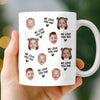 Custom Photo Mug - Personalized Father's Day, Baby Shower, Gender Reveal Gifts For New Dads, New Grandpas - Dad’s Favorite Faces Forever