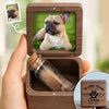 Custom Photo Wooden Fur Memorial Keepsake Box - Personalized Pet Memorial Gifts For Dogs And Cats - In Loving Memory