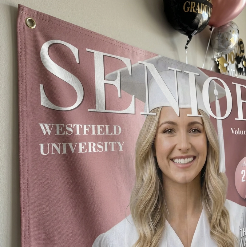 Custom Photo Backdrop - Personalized Graduation Gifts For Him, Her - Go Shine In The Future