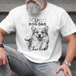 Custom Photo Unisex T-shirt, Premium T-shirt, Hoodie - Personalized Father's Day Gifts For Dog Lovers, Dad - Tiny Paws Big Love