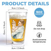 Custom Photo Beer Glass - Personalized Father's Day Birthday Gifts For Dad, Grandpa - Forever Grateful For Dad’s Love