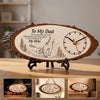Custom Wooden Clock - Personalized Father's Day Birthday Gifts For Dad, Grandpa - Dad Always Knows The Way
