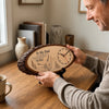 Custom Wooden Clock - Personalized Father's Day Birthday Gifts For Dad, Grandpa - Dad Always Knows The Way