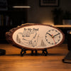 Custom Wooden Clock - Personalized Father's Day Birthday Gifts For Dad, Grandpa - Dad Always Knows The Way