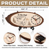 Custom Wooden Clock - Personalized Father's Day Birthday Gifts For Dad, Grandpa - Dad Always Knows The Way