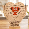 Custom Shaped Wooden Art Puzzle - Personalized Father's Day Birthday Gifts For Dad, Grandpa - A Father’s Love Never Gets Old