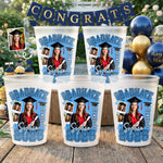 Custom Photo Graduation Cups - Personalized Graduation Gifts For Him, Her - Grad Party MVP Right Here