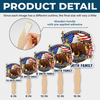 Custom Hand Fan - Personalized America 250th Anniversary Gifts For Mom, Dad, Brother, Sister, Kids - Celebrating 250 Years Strong