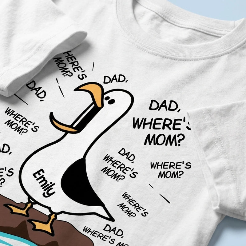 Custom Unisex T-shirt, Premium T-shirt, Hoodie - Personalized Funny Father's Day Gifts For Dad, Grandpa - Dad Gull Energy Only