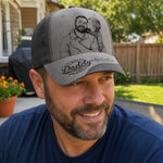 Custom Photo Hat, All Over Print Classic Cap - Personalized Father's Day Birtday Gifts For Dad, Grandpa - Strong Hearts Raise Strong Families