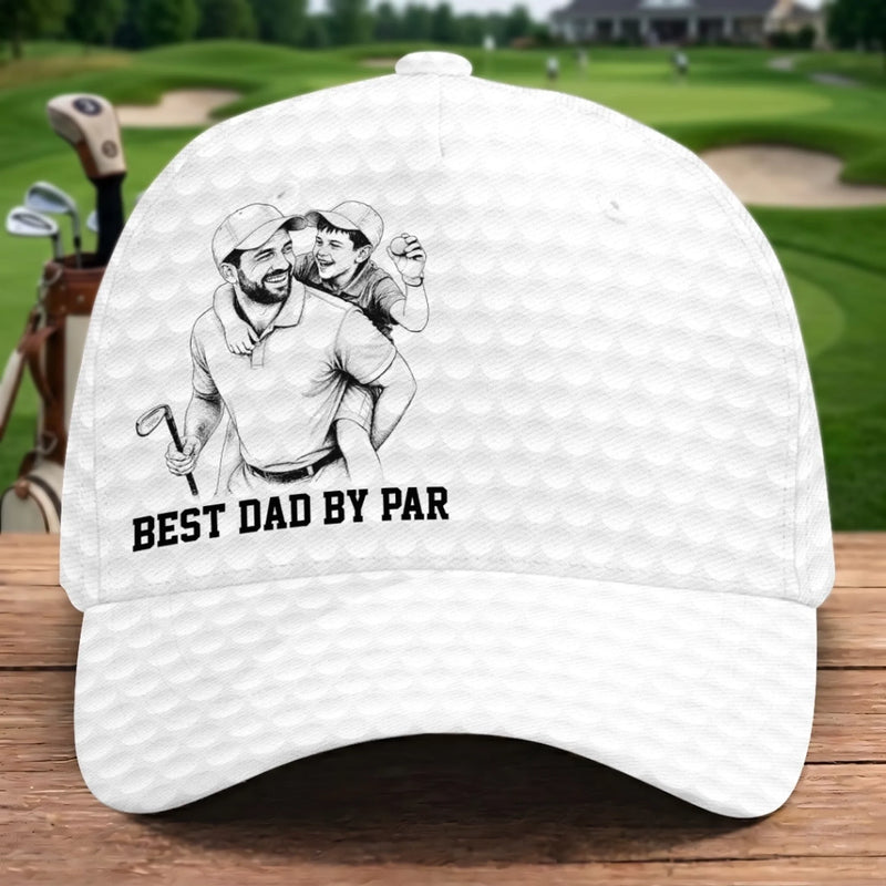 Custom Photo Hat, All Over Print Classic Cap - Personalized Father's Day Birthday Golf Gifts For Dad, Grandpa - Dad Life, Golf Life
