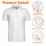 Custom All Over Print Polo Shirt - Personalized Father's Day Birthday Golf Gifts For Dad, Grandpa - Enjoy Every Shot