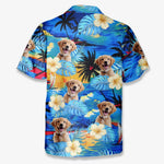 Custom Photo Forget The City, We Enjoy Our Summertime - Dog & Cat Personalized Custom Unisex Tropical Hawaiian Aloha Shirt - Summer Vacation Gift, Gift For Dog Lovers, Cat Lovers