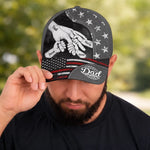 Custom Hat, All Over Print Classic Cap - Personalized Father's Day Gifts For Dad, Grandpa - Raised By A Legend