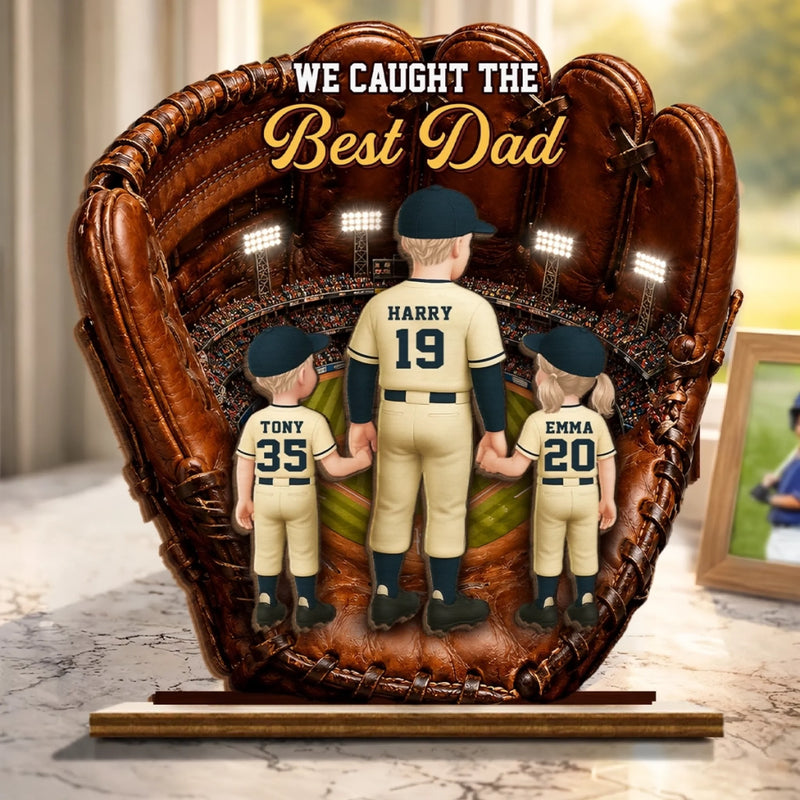 Custom 2-Layered Wooden Plaque - Personalized Father's Day Gifts For Dad, Grandpa, Baseball Lovers, Sports Fans, Sports Lovers - Home Runs And Good Times