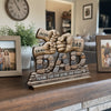 Custom 2-Layered Wooden Plaque - Personalized Father's Day Birthday Gifts For Dad, Grandpa - Strong Roots Loving Heart