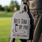 Custom Golf Bag Tag - Personalized Father's Day Birthday Golf Gifts For Dad, Grandpa - Keep Calm And Golf On