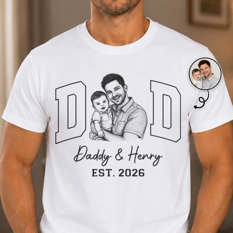 Custom Photo Unisex T-shirt, Premium T-shirt, Hoodie - Personalized Mother's Day, Father's Day Gifts For Mom, Grandma, Dad, Grandpa - Built On Love And Laughter