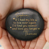 Custom Printed Rock - Personalized Anniversary Wedding Gifts For Husband And Wife, Him And Her - Earlier You, Longer Us