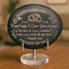 Custom Printed Rock - Personalized Anniversary Wedding Gifts For Husband And Wife, Him And Her - Love You More Every Anniversary