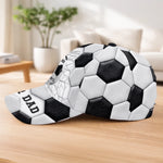 Custom LA 2026 Soccer Dad Cap - Personalized Father's Day Birthday Gifts For Dad, Grandpa, Soccer Lovers, Sports Fans - Kick Goals Make Memories