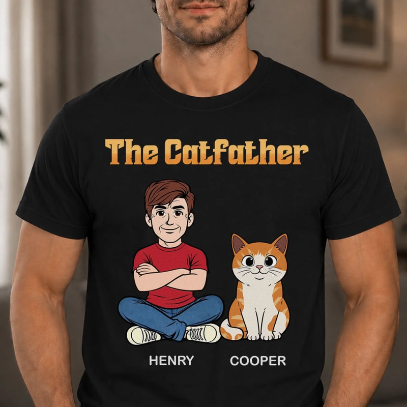 Custom Unisex T-shirt, Hoodie - Personalized Father's Day Birthday Gifts For Dog Cat Lovers, Dog Dad, Cat Owners - Happiness Is Wet Noses