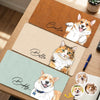 Custom Photo Desk Mat -  Personalized Birthday Gifts For Dog Cat Lovers, Dog Dad And Mom, Cat Owners - A Daily Reminder To Stay Pawsitive