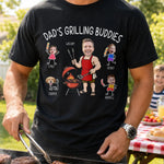 Custom Photo T-shirt, Hoodie - Personalized Father's Day Birthday Gifts For Dad, Grandpa - King of the Backyard Grill