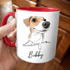 Custom Photo Accent Mug - Personalized Birthday Gifts For Dog Cat Lovers, Dog Dad And Mom, Cat Owners -  The Face Of Unpaid Emotional Labor