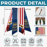 Custom Decorative Sash - Personalized America 250th Anniversary Gifts For Mom, Dad, Brother, Sister, Kids - Liberty Lives Here